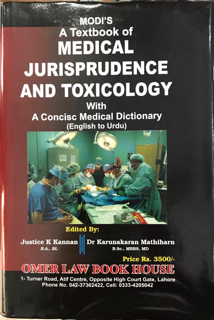 Modi's A Textbook of Medical Jurisprudence & Toxicology with A Concise Medical Dictionary