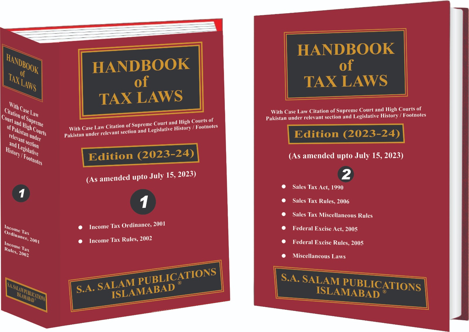 Handbook of Tax Laws (02 Vols. Set) [Edition 20232024] amended up to
